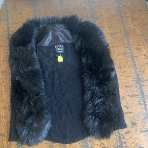 Black fury vest